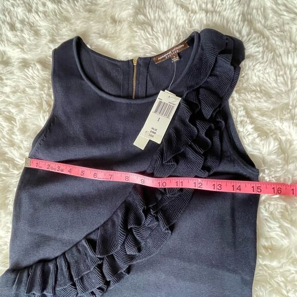 Adrienne Vittadini NWT navy sleeveless dress size small - Picture 9 of 10